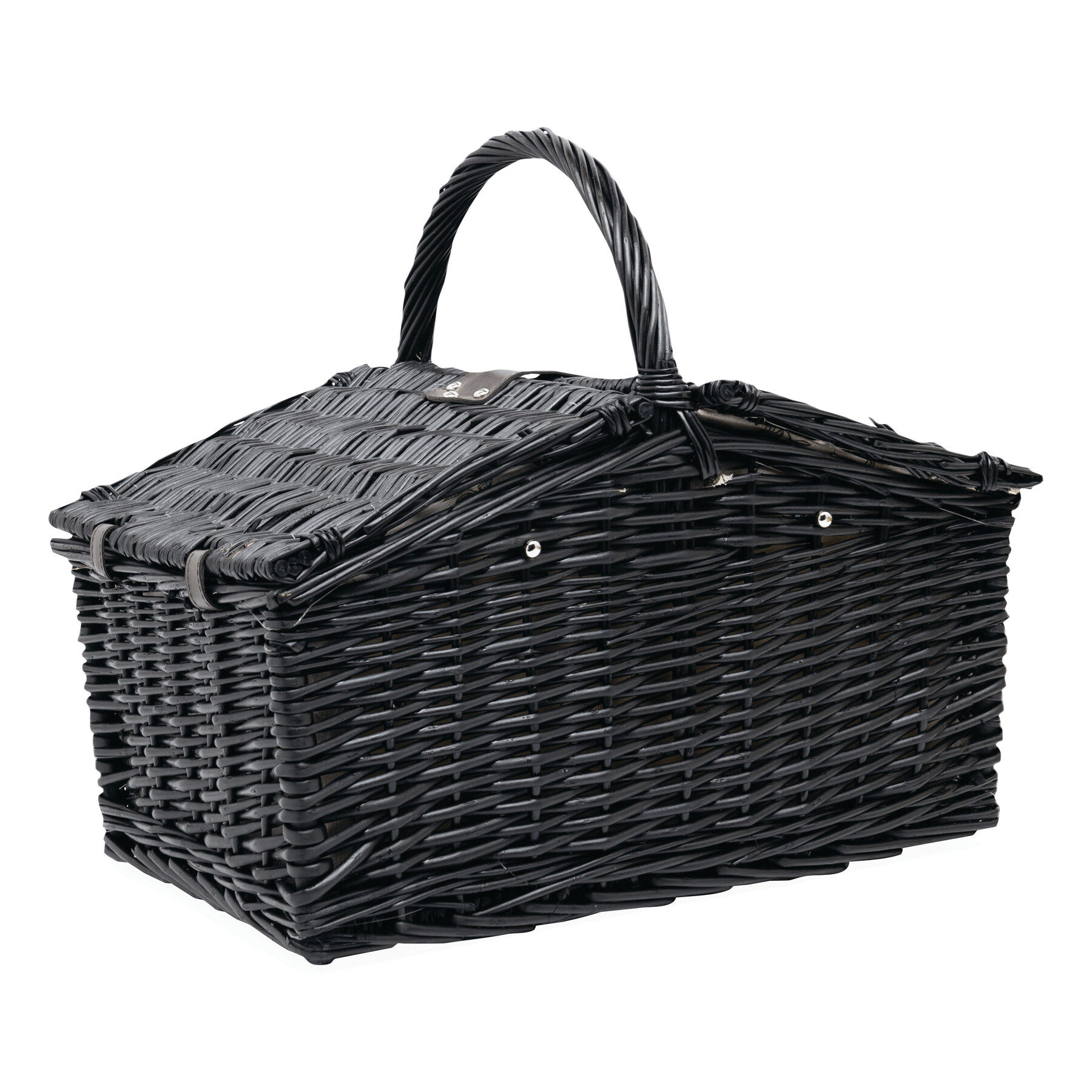 Weiden-Picknickkorb RICHMOND PARK für 4 Personen, dunkelbraun