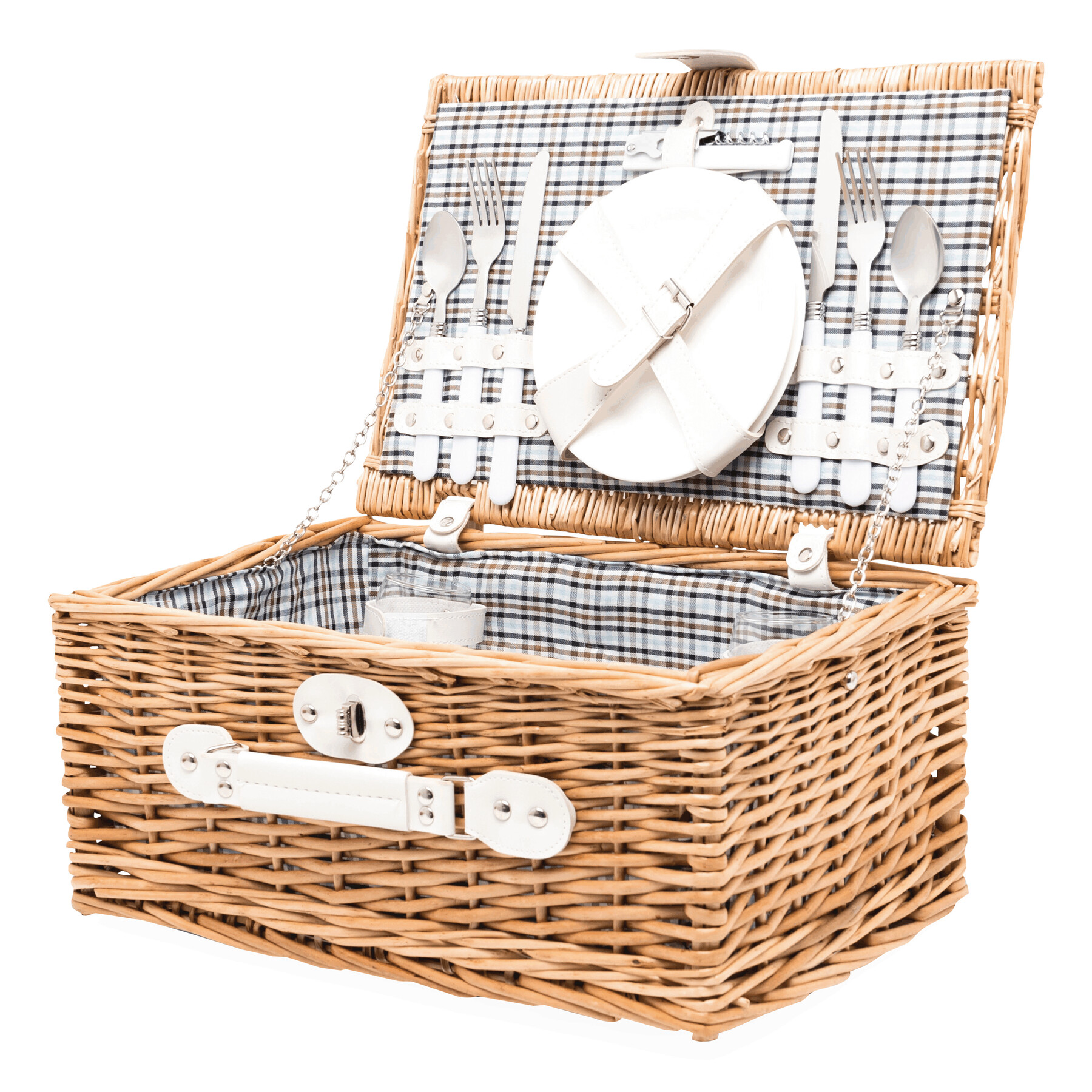 Weiden-Picknickkorb KINGS PARK, braun