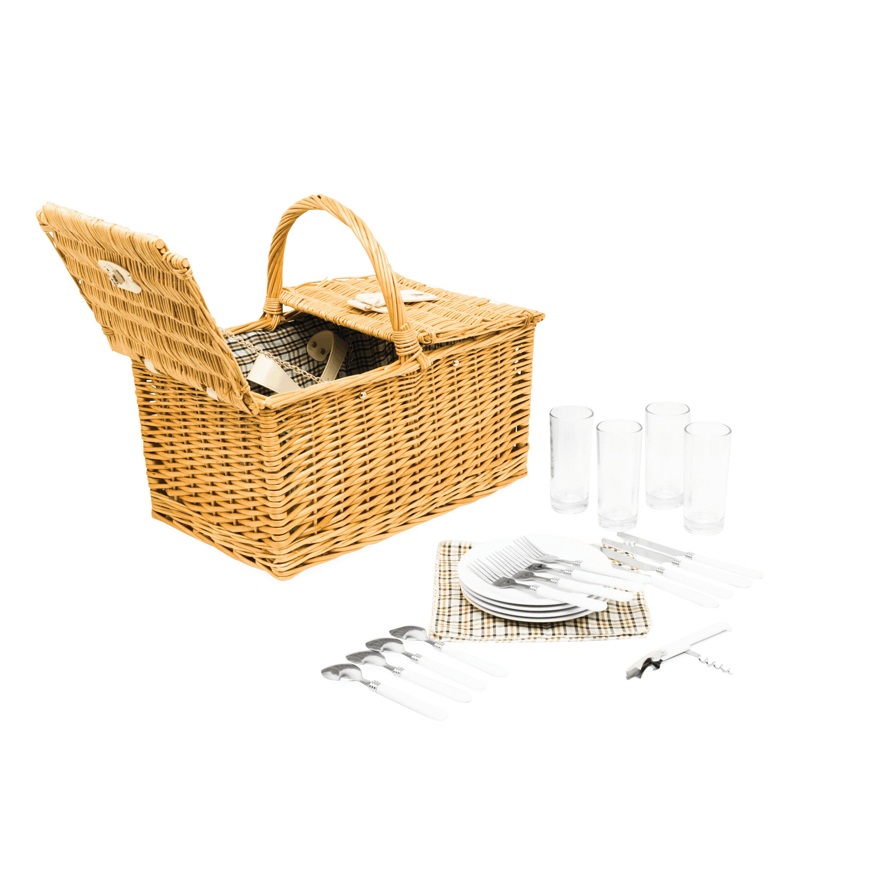 Weiden-Picknickkorb STANLEY PARK, braun