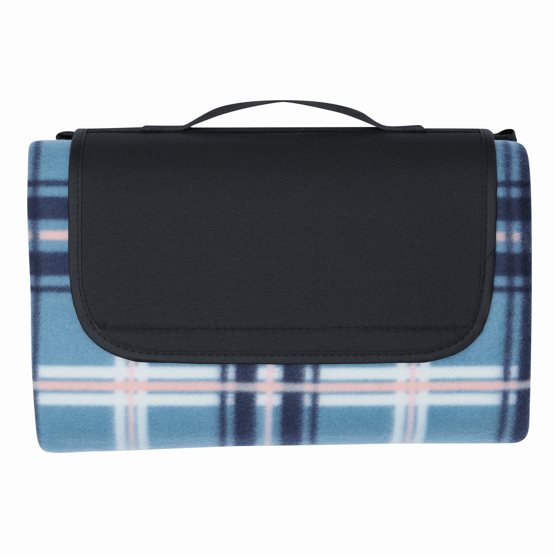 Picknickdecke OUTDOOR BREAK, blau, schwarz, weiß