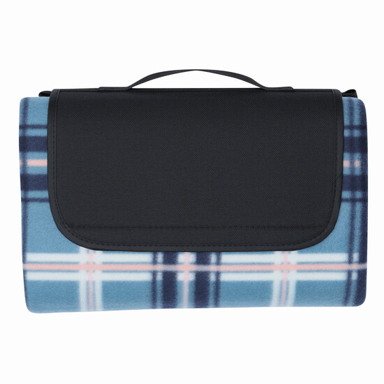 Picknickdecke OUTDOOR BREAK, blau, schwarz, weiß