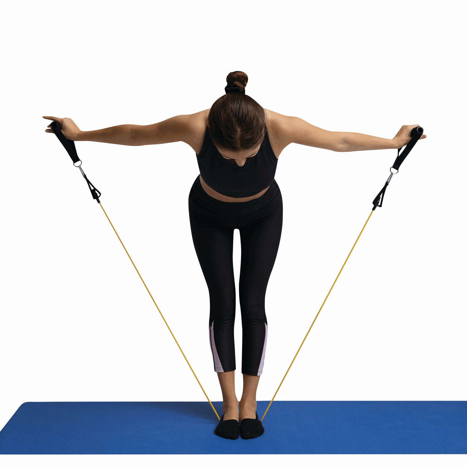 Fitnessbänder-Set FITNESS TIME, blau, gelb, grün, rot, schwarz