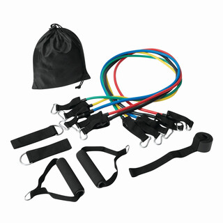 Fitnessbänder-Set FITNESS TIME, blau, gelb, grün, rot, schwarz