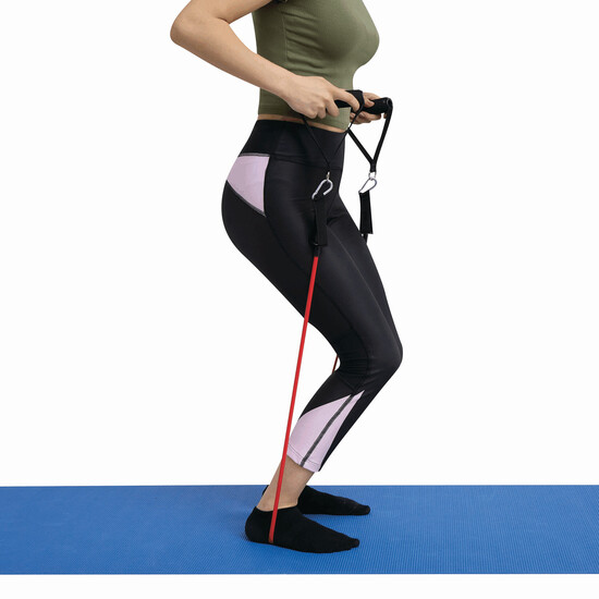 Fitnessbänder-Set FITNESS TIME, blau, gelb, grün, rot, schwarz