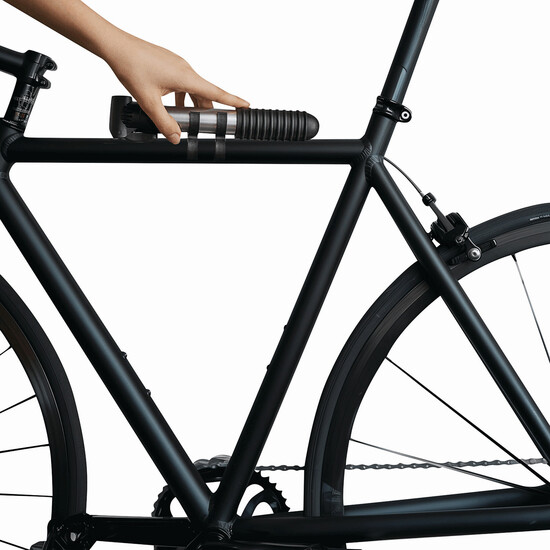 Fahrradluftpumpe AIRFLOW, schwarz, silber