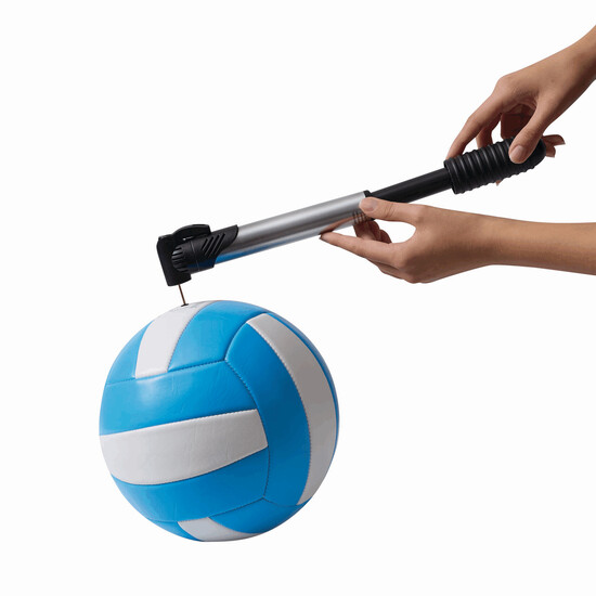 Fahrradluftpumpe AIRFLOW, schwarz, silber