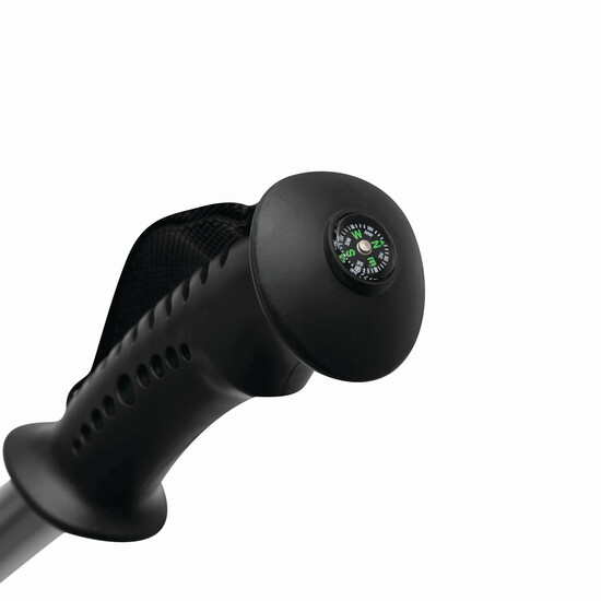 Ausziehbare Trekking-Stöcke FIT AND FUN, schwarz, silber