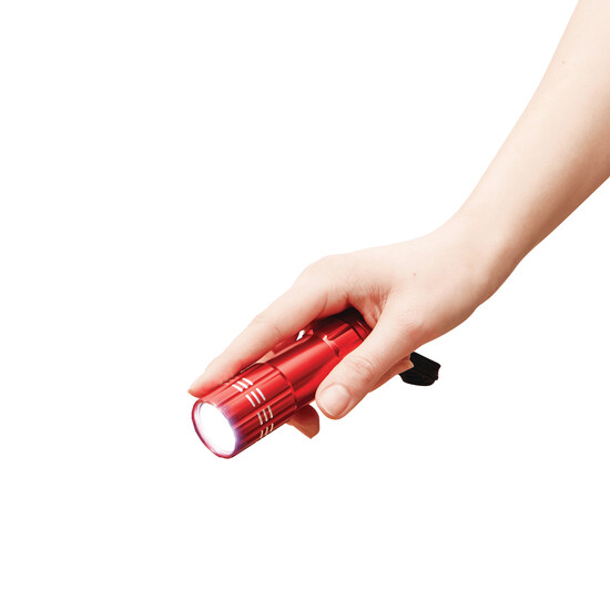 LED-Taschenlampe POWERFUL, rot