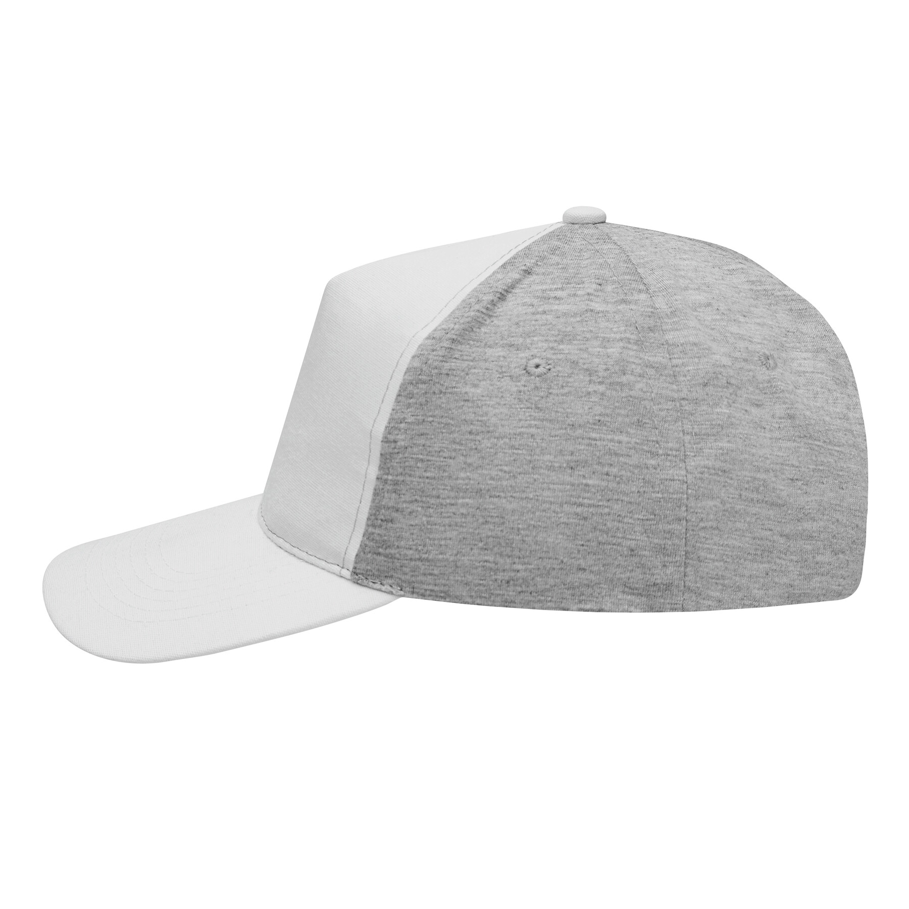 5-Panel-Baseball-Cap UP TO DATE, grau, weiß