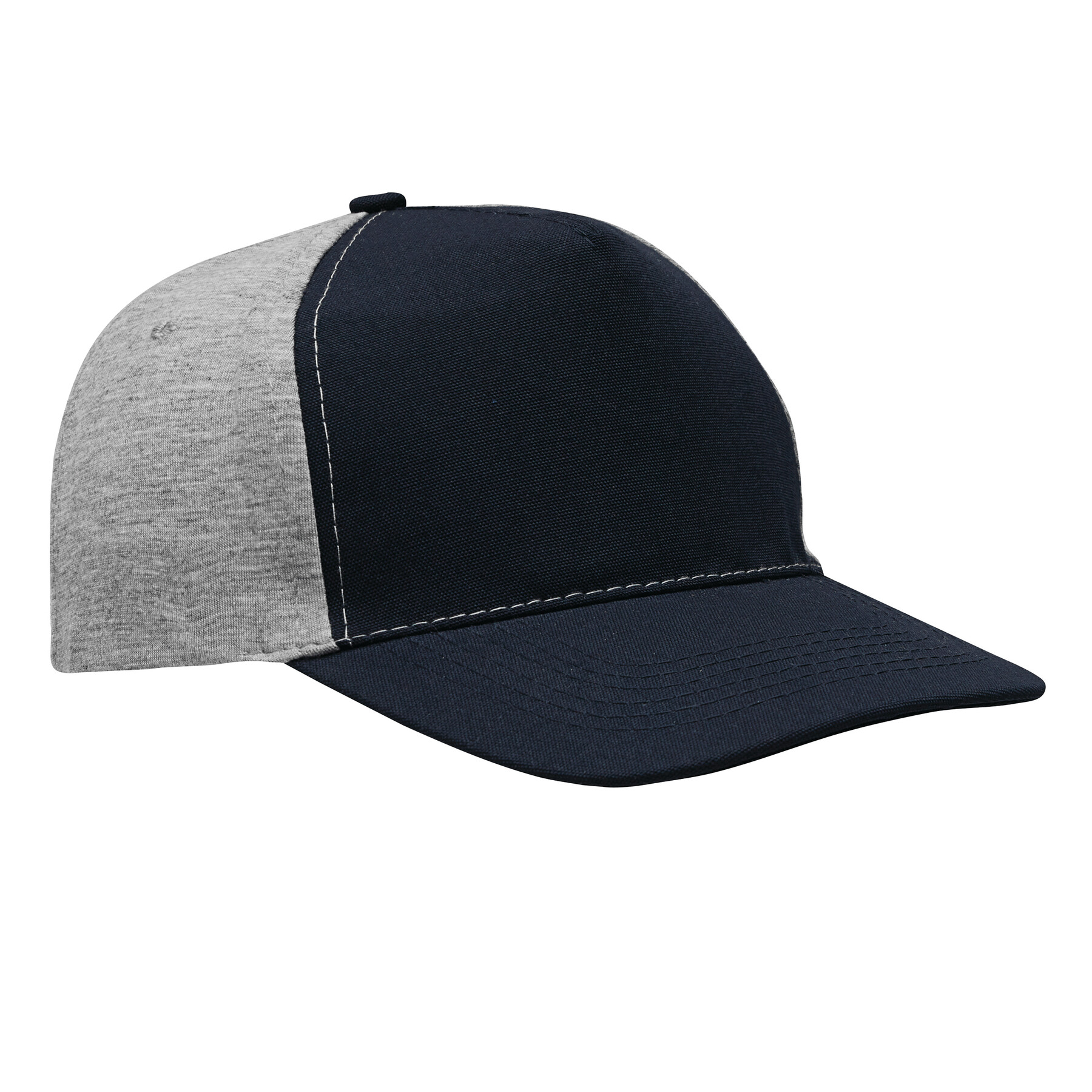 5-Panel-Baseball-Cap UP TO DATE, dunkelblau, grau