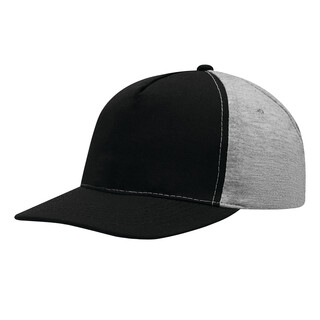 5-Panel-Baseball-Cap UP TO DATE, grau, schwarz