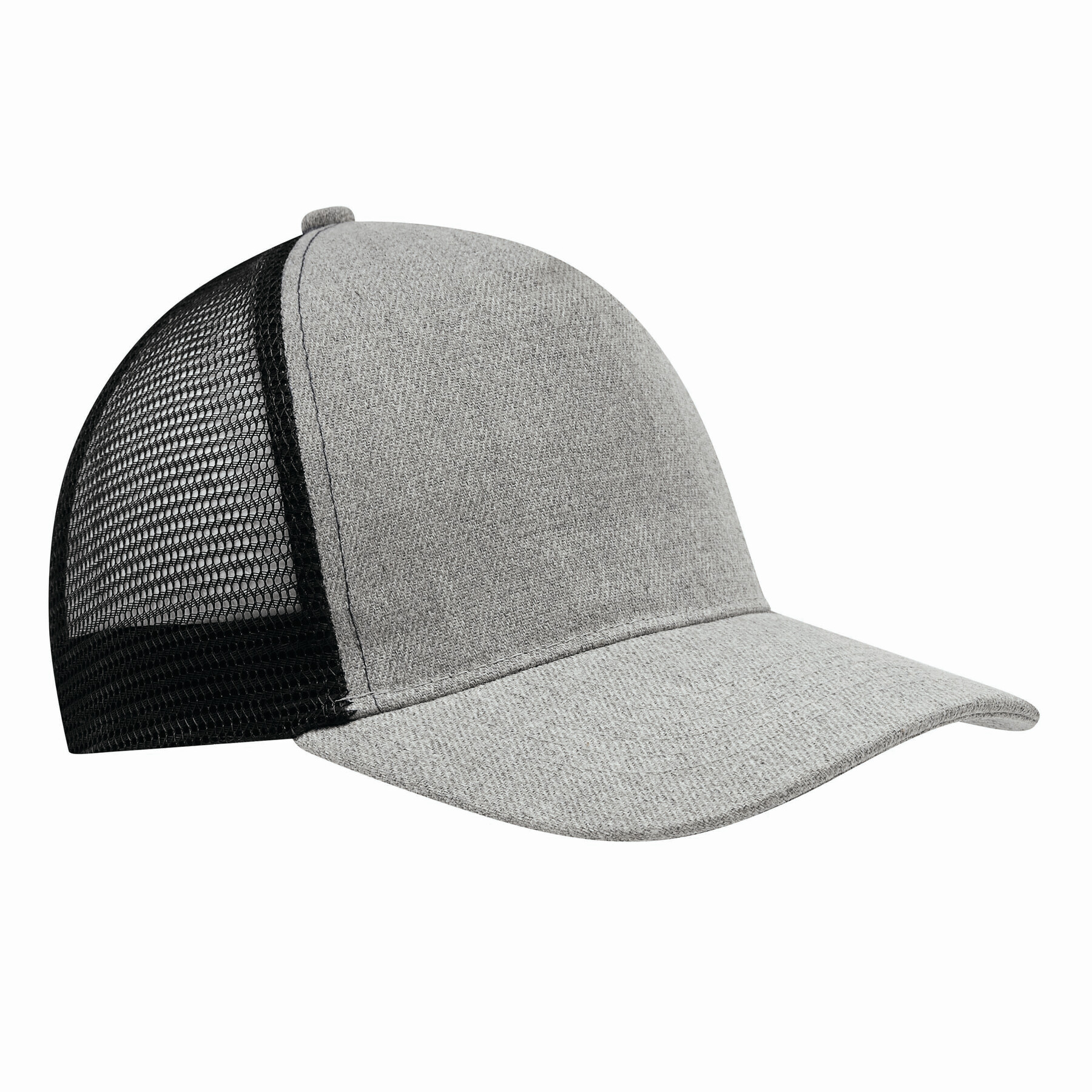 5-Panel-Cap CASUAL FIT, grau, schwarz