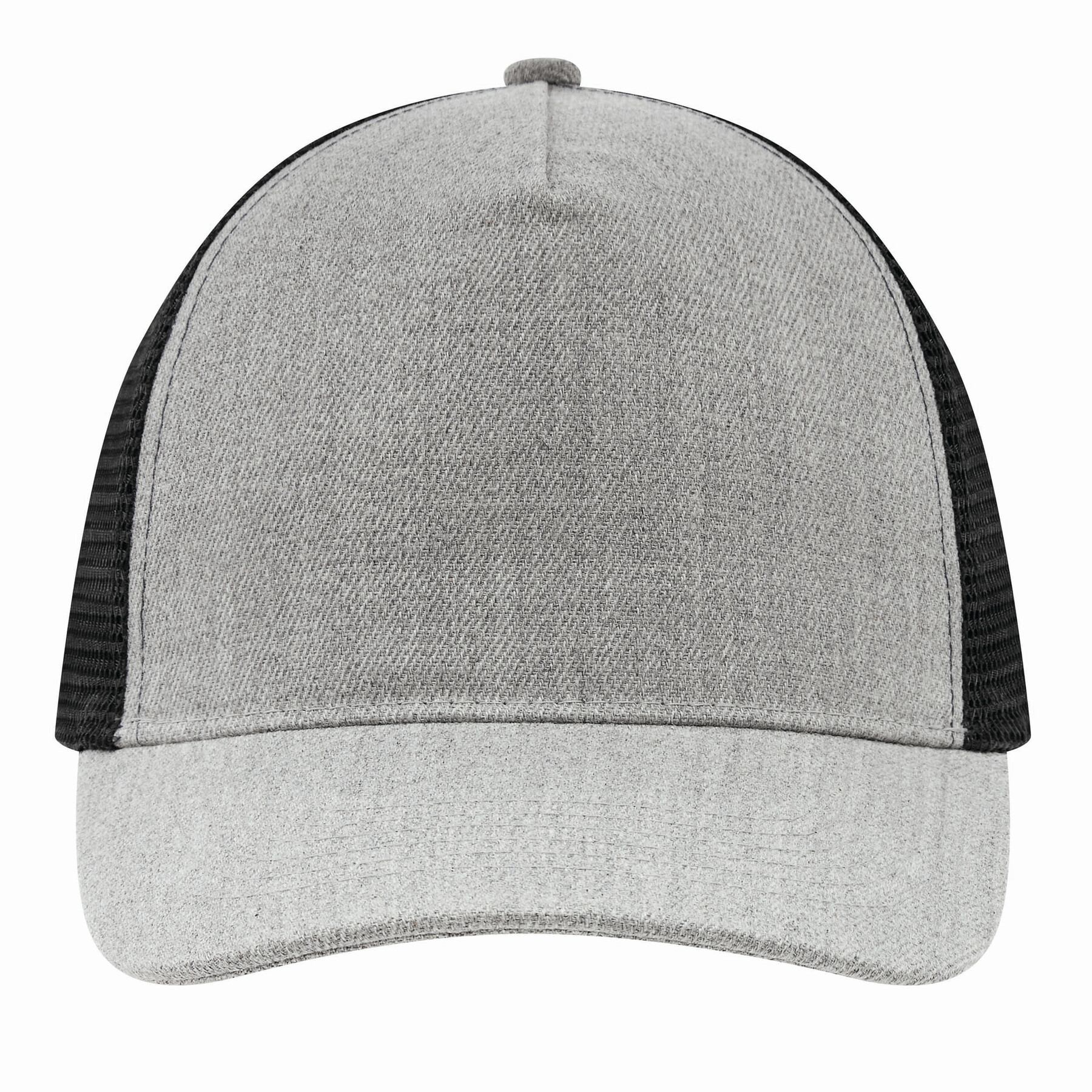 5-Panel-Cap CASUAL FIT, grau, schwarz