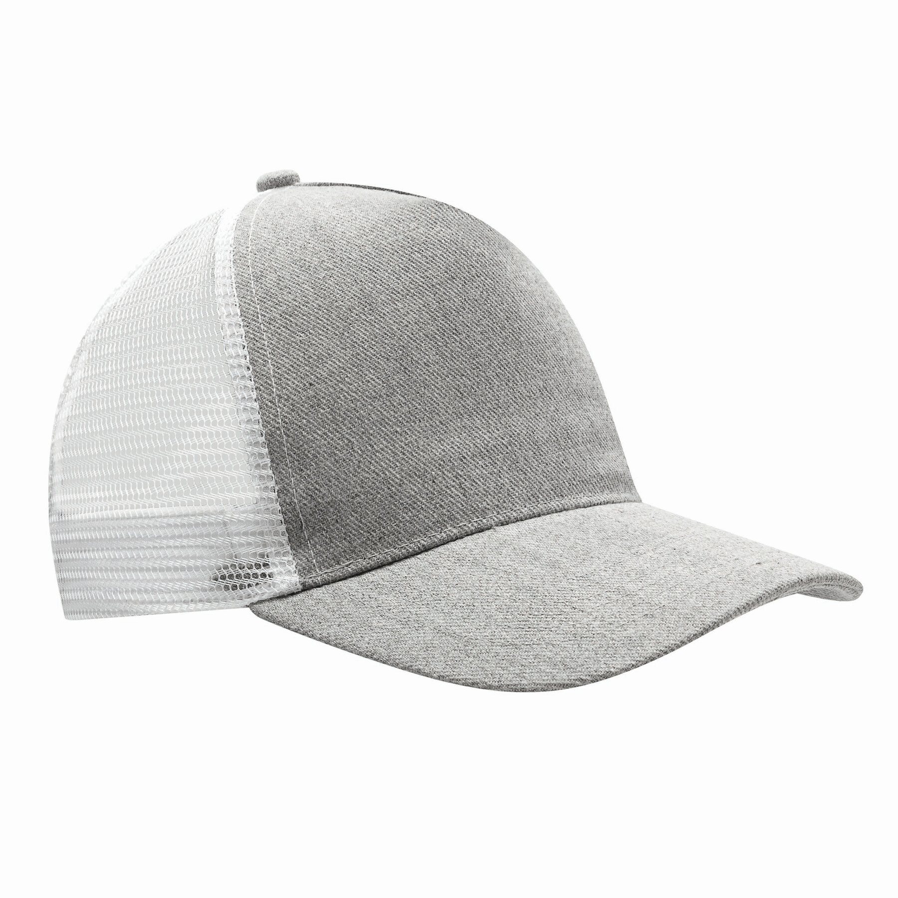 5-Panel-Cap CASUAL FIT, grau, weiß