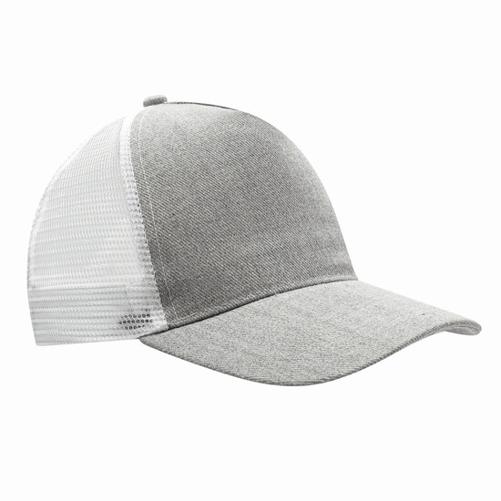 5-Panel-Cap CASUAL FIT, grau, weiß