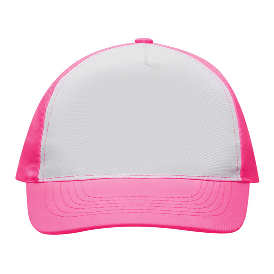 5-Panel-Cap SHINY, pink, weiß