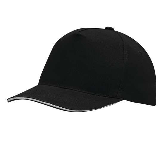 5-Panel-Sandwich-Cap WALK, schwarz