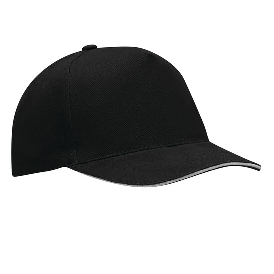 5-Panel-Sandwich-Cap WALK, schwarz