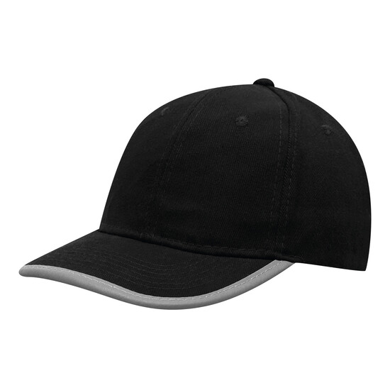 6-panel-Cap DETECTION, schwarz