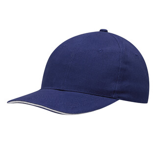 6-Panel-Sandwich-Cap LIBERTY, blau