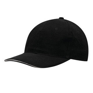 6-Panel-Sandwich-Cap LIBERTY, schwarz