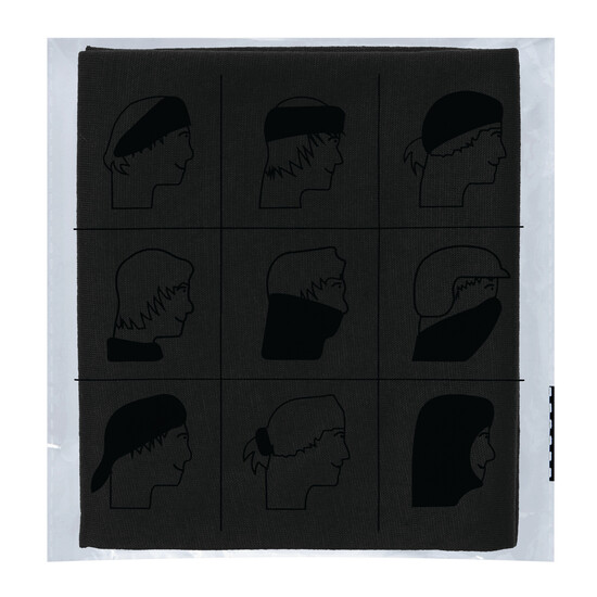 Multifunktionstuch TRENDY, schwarz