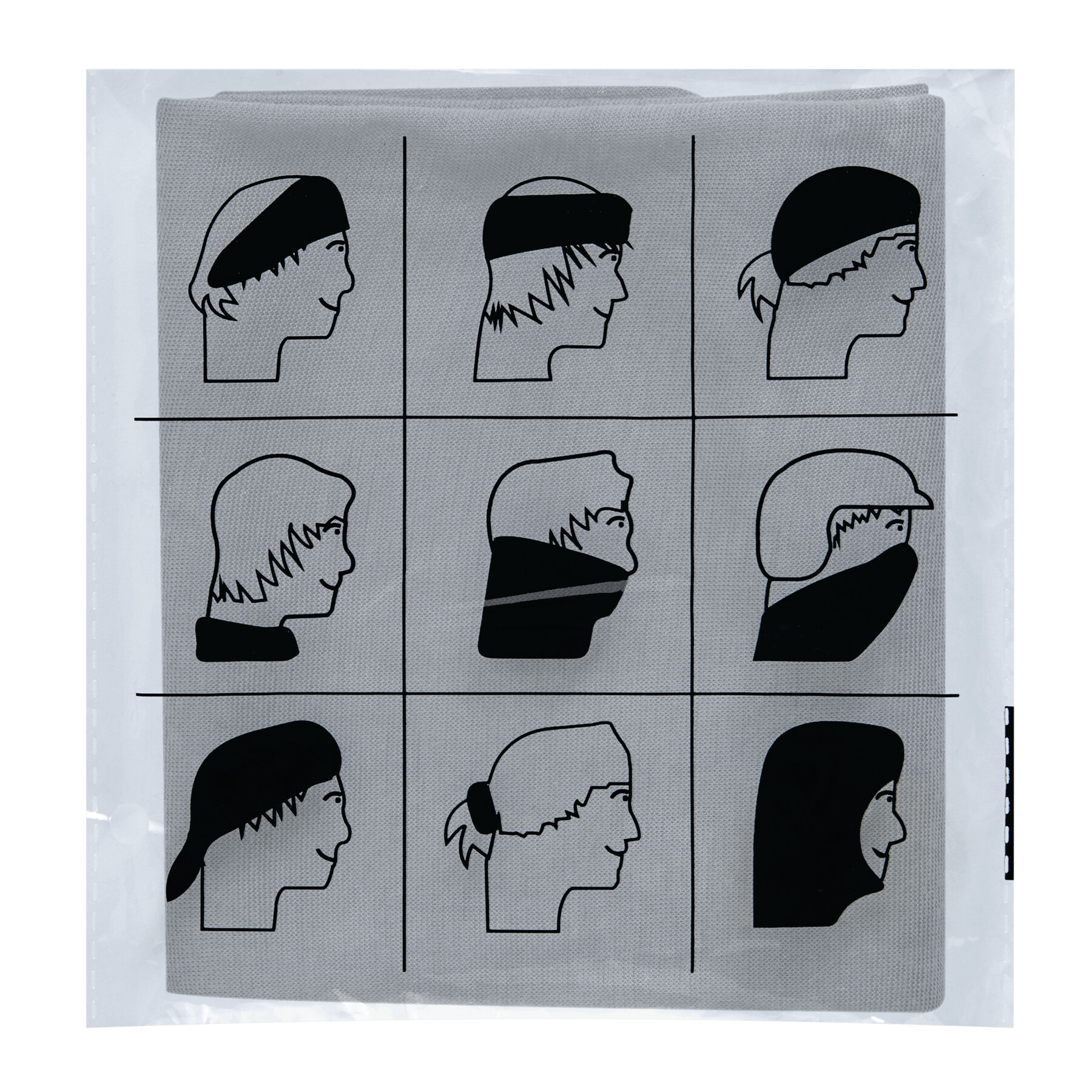 Multifunktionstuch TRENDY, grau