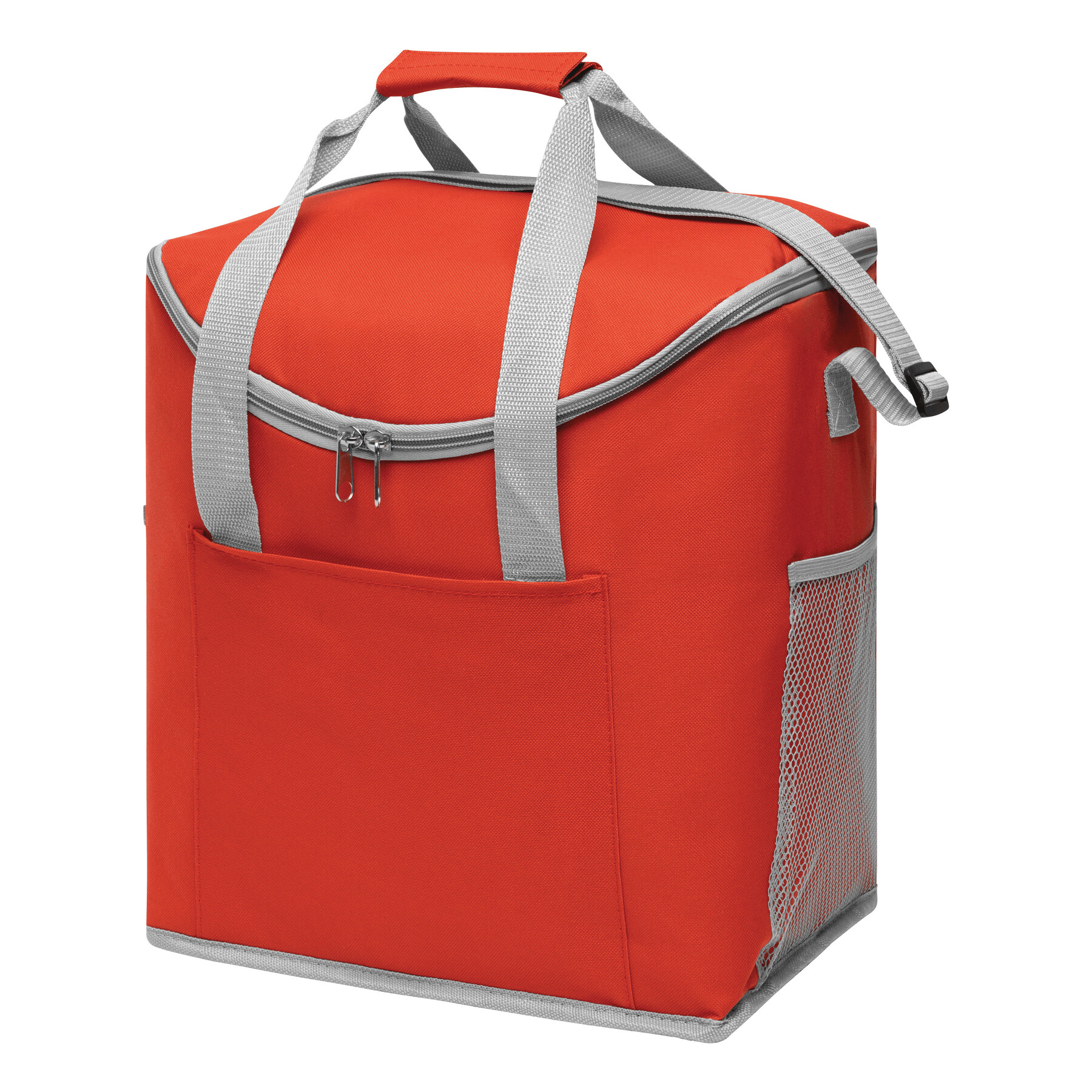 Kühltasche FROSTY, grau, rot