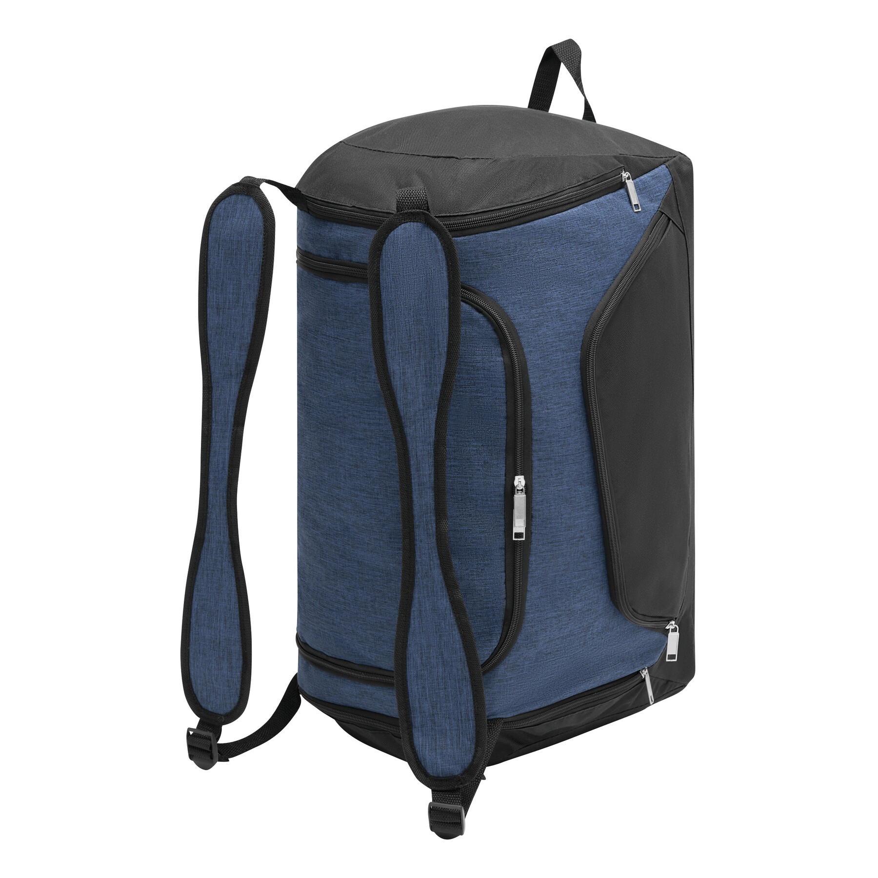 Sporttasche 2 IN 1, blau, schwarz