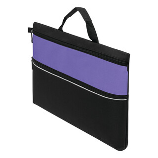 Dokumententasche FILE, lila, schwarz