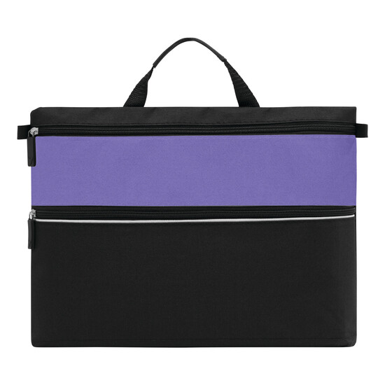 Dokumententasche FILE, lila, schwarz
