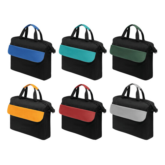 Dokumententasche BRISTOL, blau, schwarz