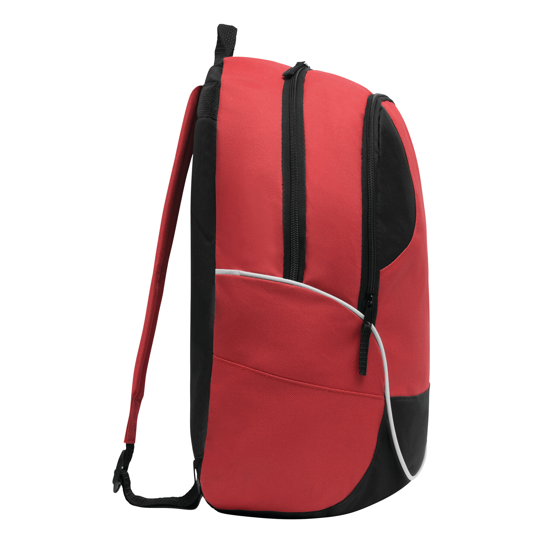 Rucksack CURVE, rot, schwarz