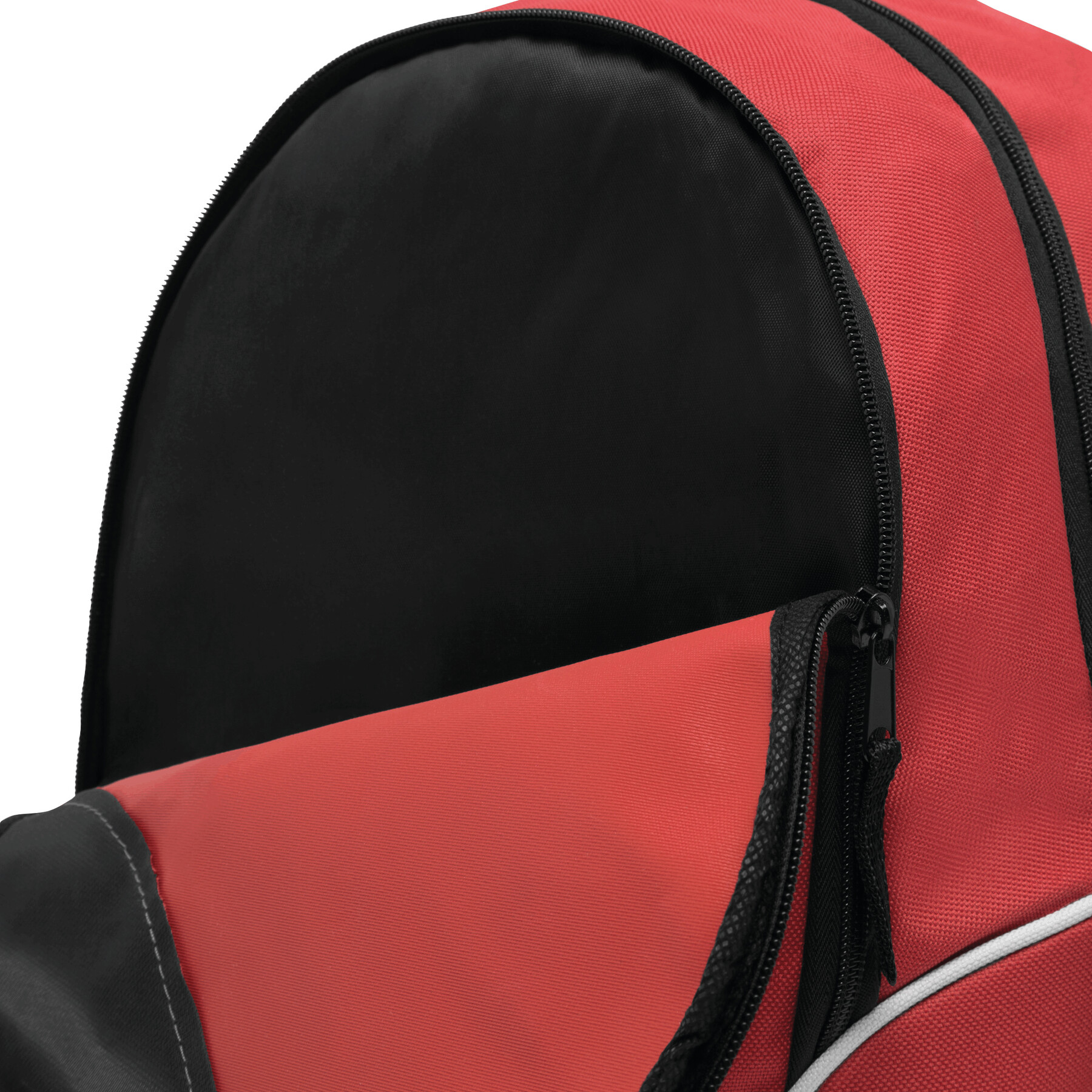 Rucksack CURVE, rot, schwarz