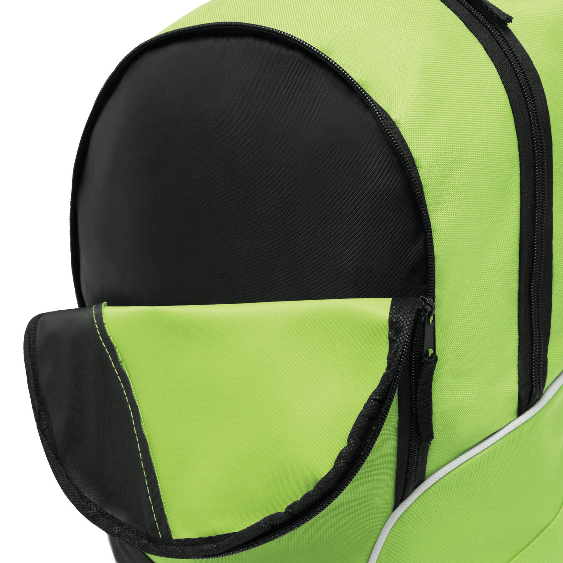 Rucksack CURVE, hellgrün, schwarz