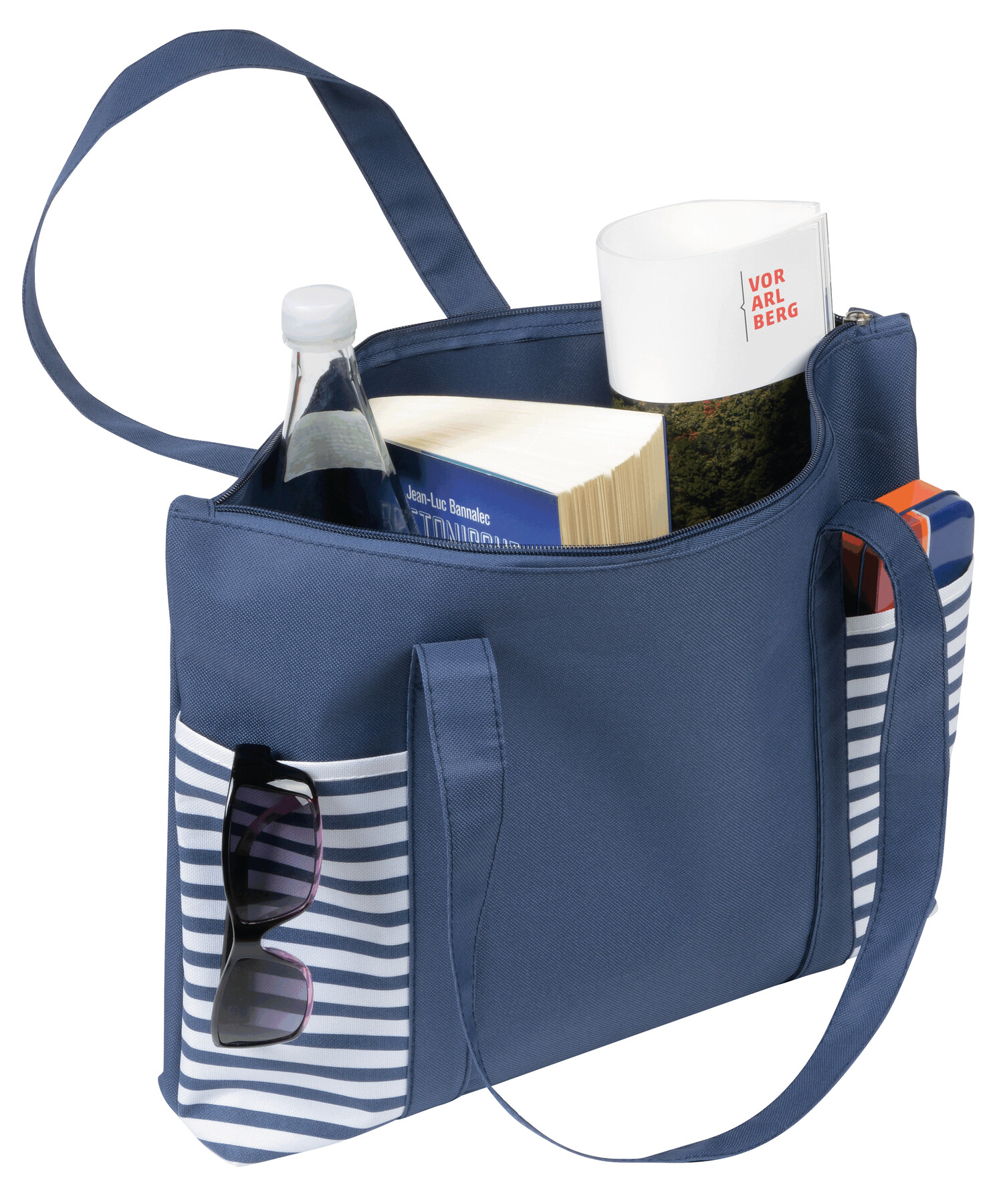 Shopper TWIN, blau, weiß