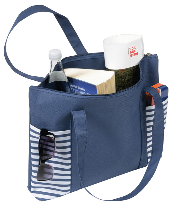 Shopper TWIN, blau, weiß