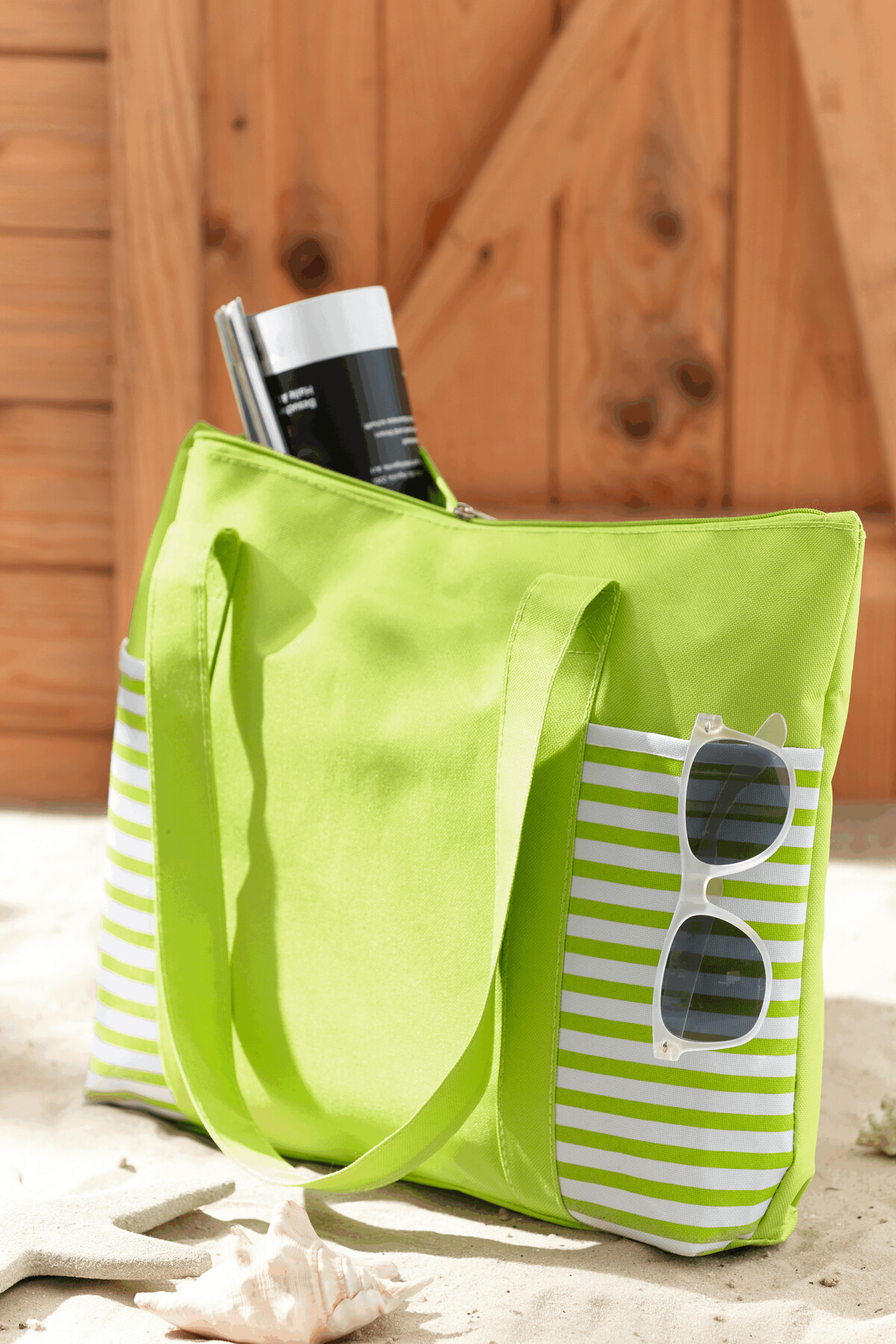 Shopper TWIN, hellgrün, weiß