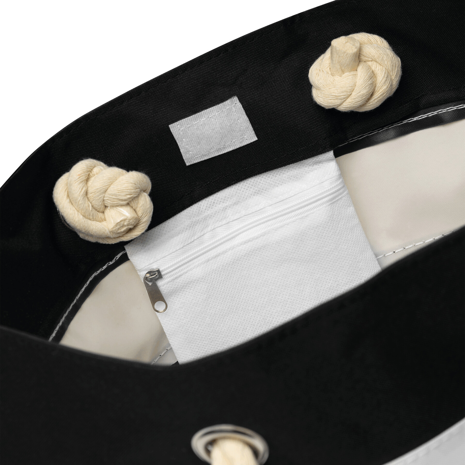 Strandtasche SYLT, schwarz, weiß