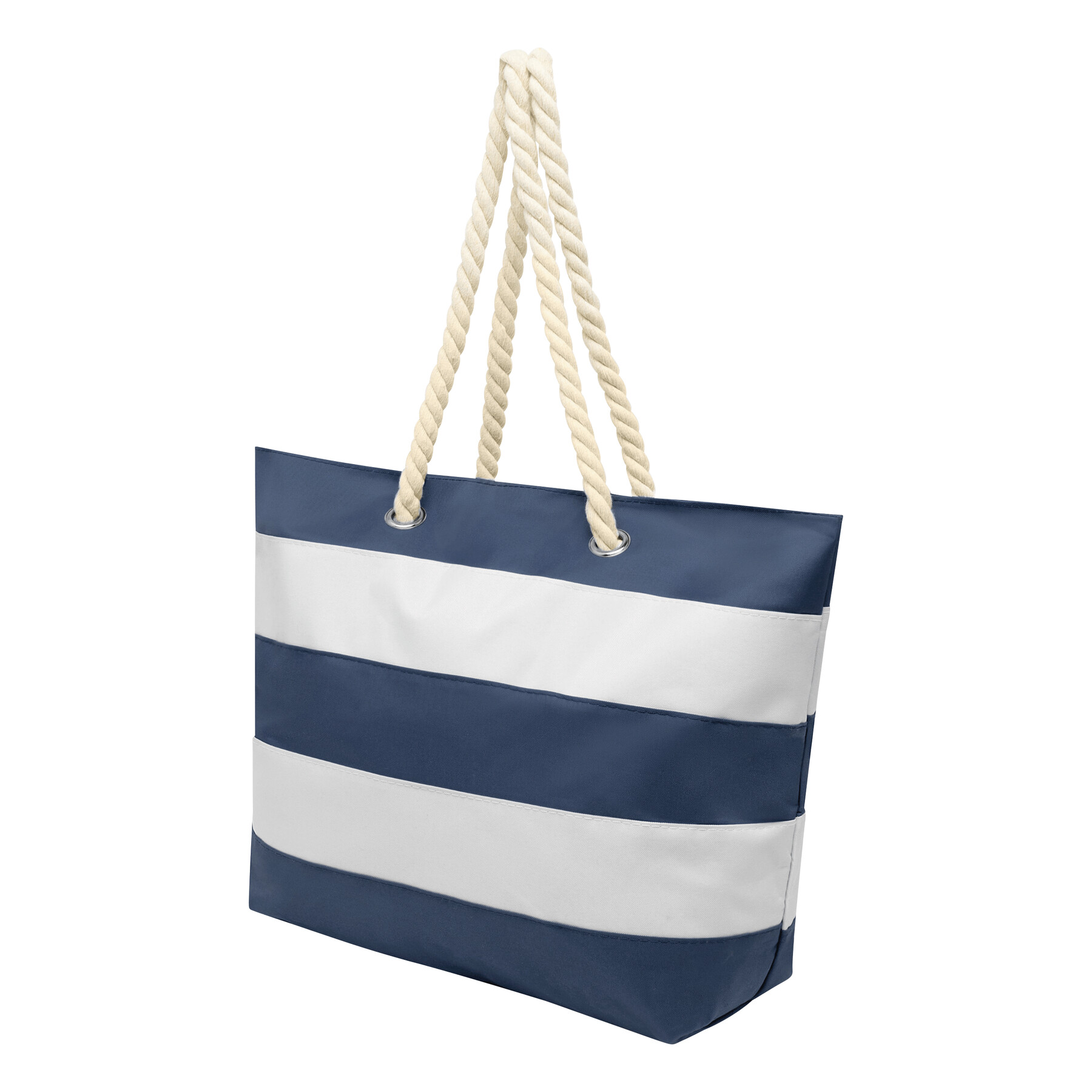 Strandtasche SYLT, blau, weiß
