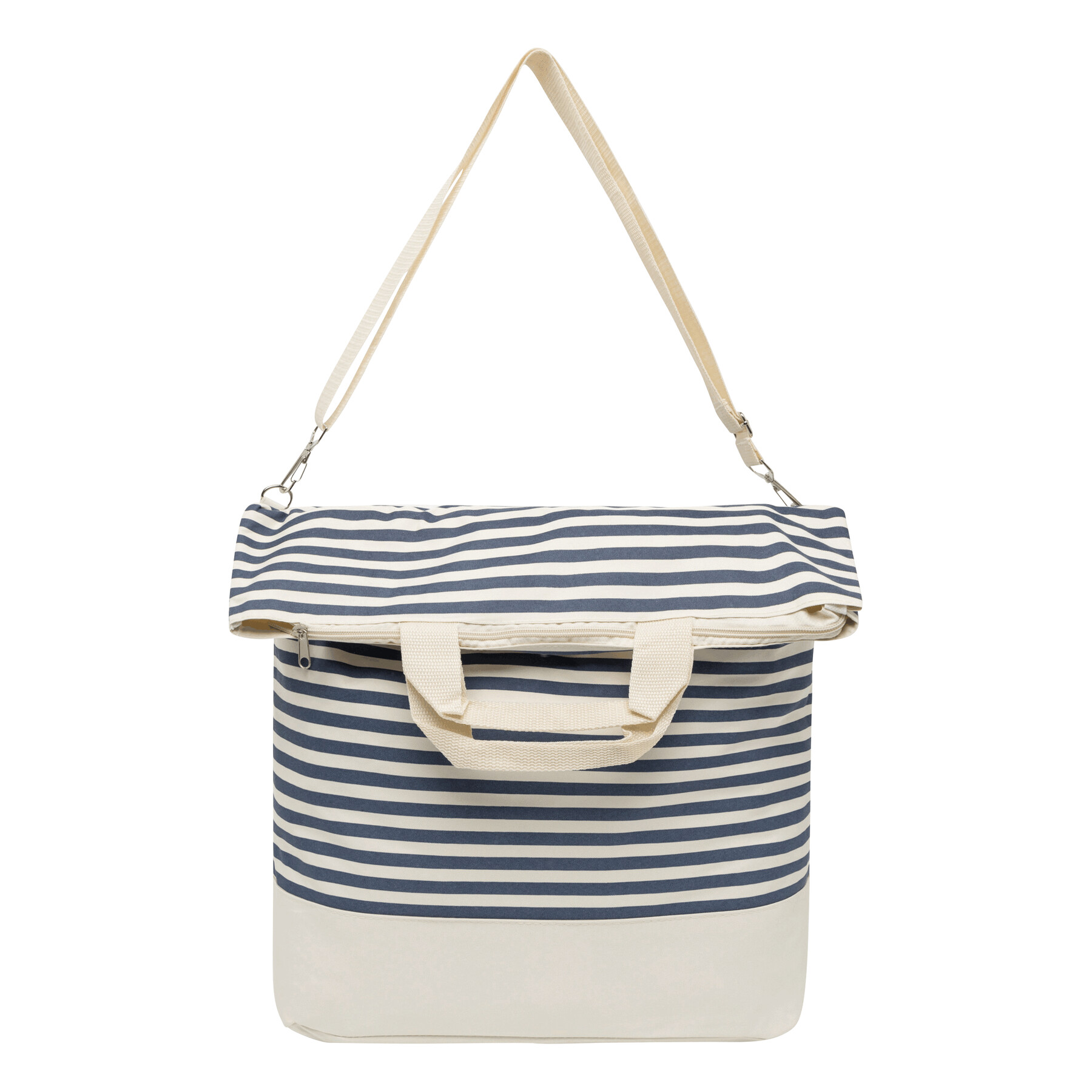 Strandtasche JUIST, beige, blau