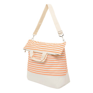 Strandtasche JUIST, beige, rot