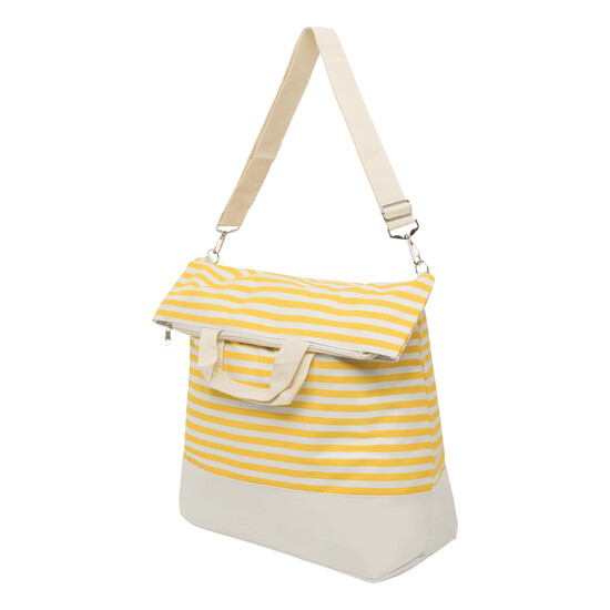 Strandtasche JUIST, beige, gelb