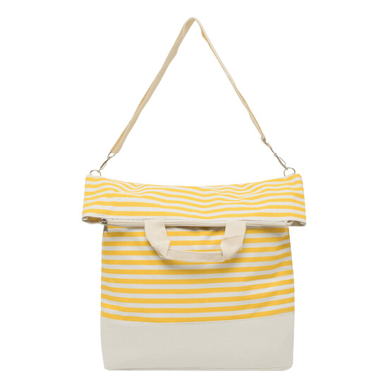 Strandtasche JUIST, beige, gelb