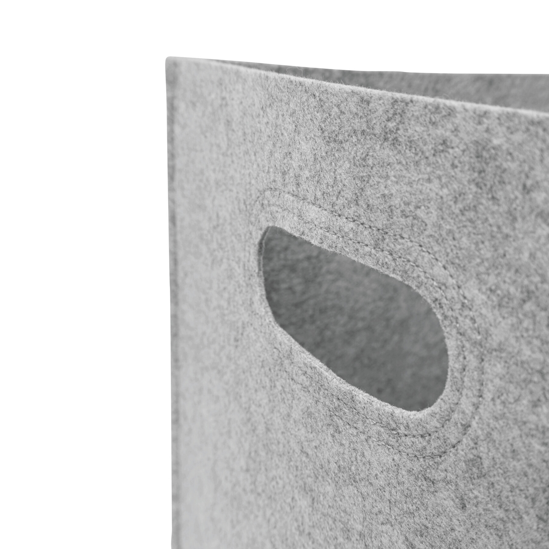 Filz-Aufbewahrungskorb HYGGE, hellgrau