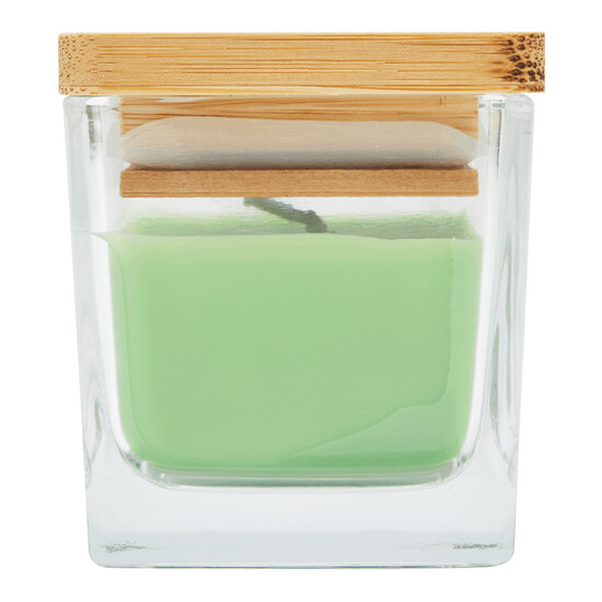 Duftkerze GLOW, grün / Apfel