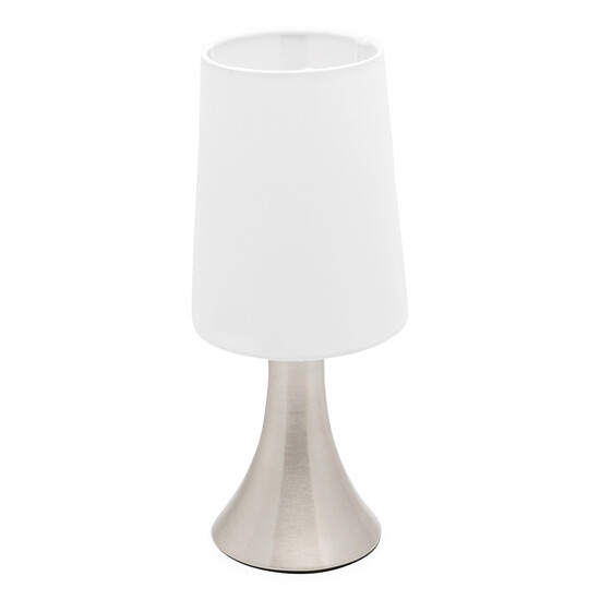 Tischlampe TOUCH ME, silber, weiß