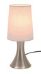 Tischlampe TOUCH ME, silber, weiß