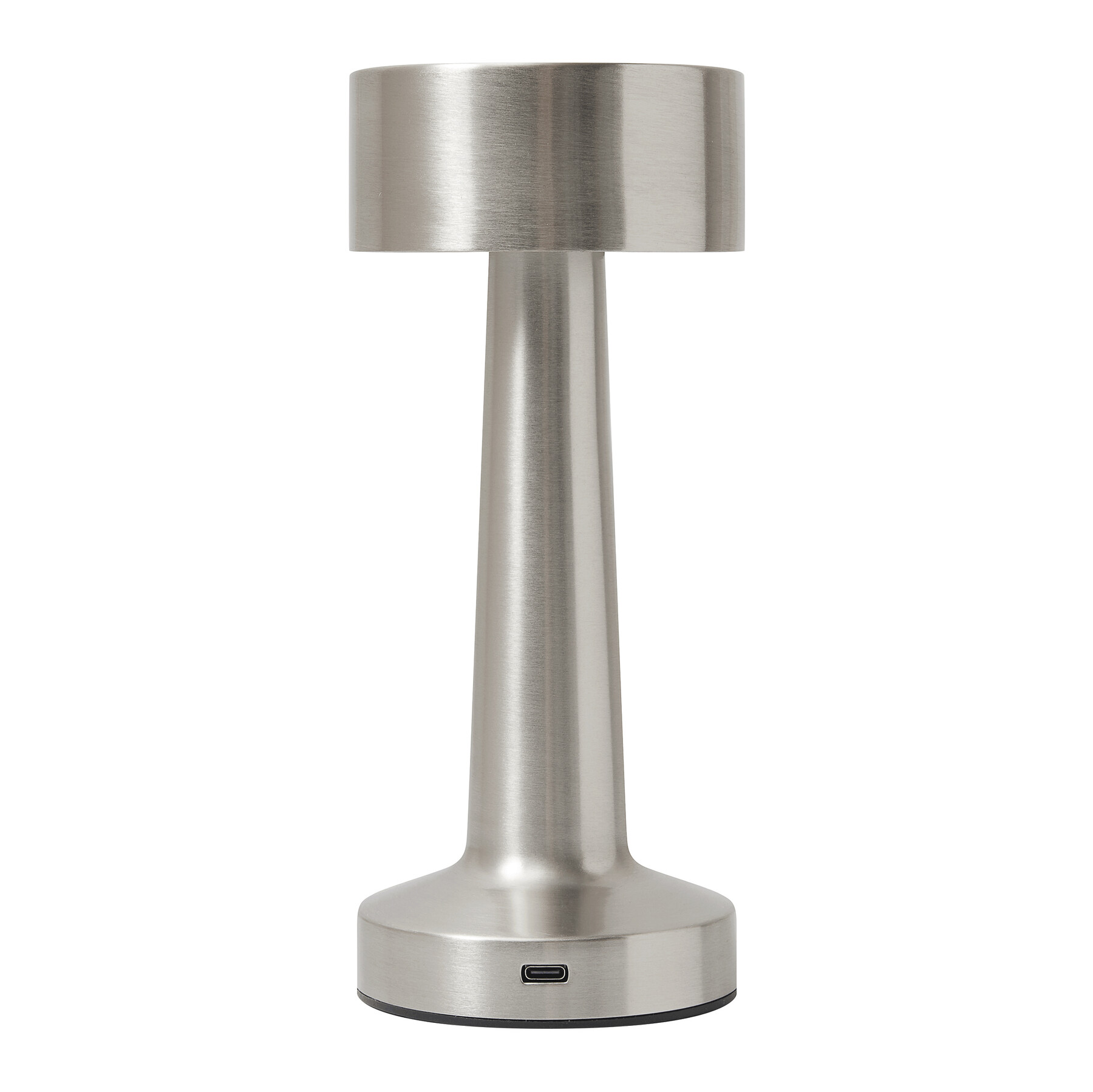 Edelstahl-Tischlampe MUSHROOM, silber