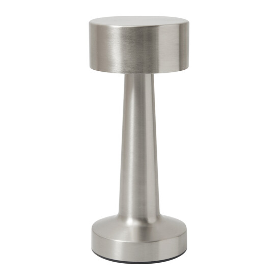 Edelstahl-Tischlampe MUSHROOM, silber